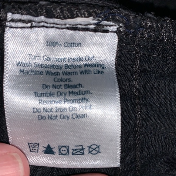 Eddie Bauer Boyfriend Relaxed Black Corduroy Pants.  Size 8. - Picture 7 of 9